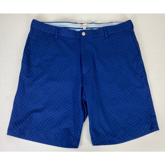 Men Peter Millar Carrboro Retro skull crossbones performance golf shorts, 35 - Picture 2 of 5